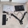 Complete desktop setup- 2 desktops, arm that holds 2 desktops and accessories. Image 10