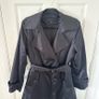 London Fog Black Trench Coat Large Image 2