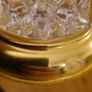 Irish Killarney Hand Cut Crystal Glass Vase With 24ct Gold Finish. In Mint Condition. Image 2