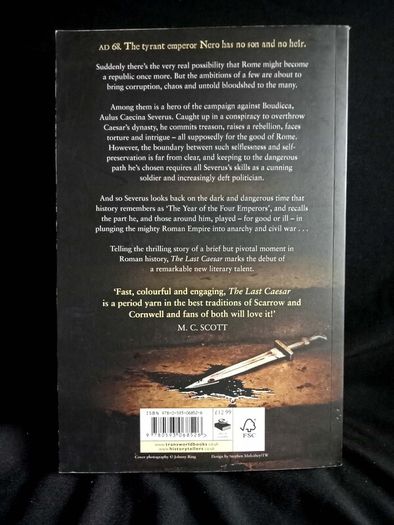 The Last Caesar By Henry Venmore-Rowland - Large Paperback