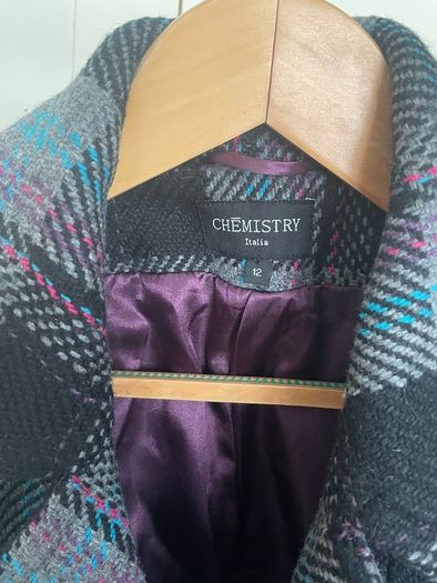 Chemistry multicolor short coat/ winter blazer size 12