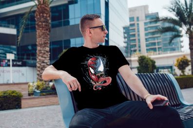 venom vs spiderman cool funny men's t-shirt tee top shirt GREAT GIFT PRESENT