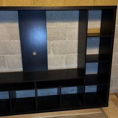 TV Bench - LAPPLAND TV bench, black, 183x39x147 cm
