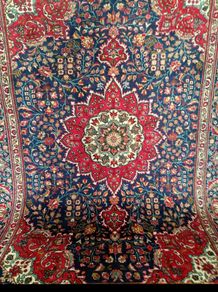 Stunning XL Persian Tabriz Hand Knotted Carpet Rug