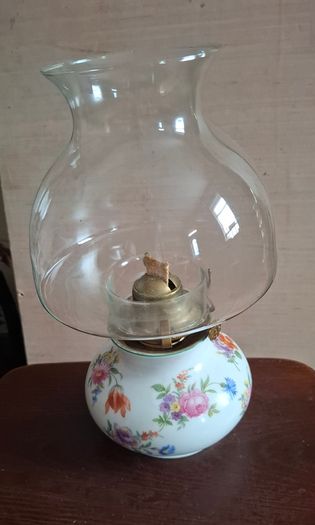 Bavarian porcelain oil Lamp