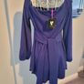 bnwt v by very blue dress Image 2