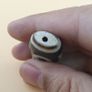 Himalayan Tibetan Beautiful 2 Eyes Vintage Agate Dzi Bead Amulet Image 5