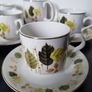 Arklow Pottery Autumn Green Leaves Tea or Coffee Set Image 4