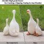 I love you Mom/Dad! Vivid Arts, Hand Painted Resin White Duck Call Duck Set of 2, Garden Ornament, Indoor Decoration Exquisite Decorations Image 3