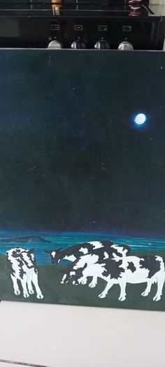 Pair Of Large Original Oil On Canvas Paintings