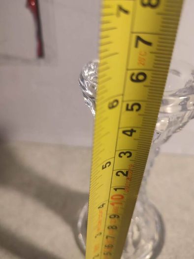 Crystal Candle Holder Or Nght Lite Candle No Stamp.