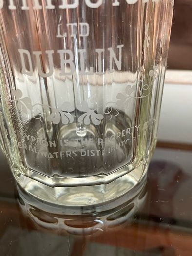 Rare Vintage Thwaites Soda Water Mineral Waters Distributors Ltd Dublin Syphon Bottle