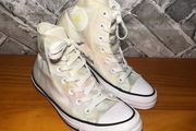 Converse Chuck Taylor All Star Ladies UK5 EUR37.5 White Tye Dye Hi Top Canvas Trainers