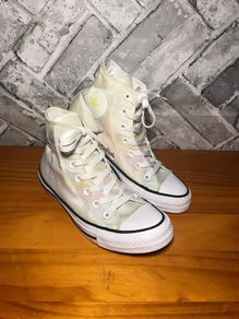 Converse Chuck Taylor All Star Ladies UK5 EUR37.5 White Tye Dye Hi Top Canvas Trainers