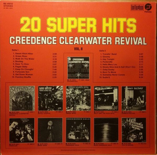 Creedence Clearwater Revival  20 Super Hits,