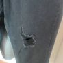 BNWT PrettyLittleThing Washed Black Distressed Hem Knee Rip Slim Mom Jeans size UK16 EU44 Postage included Image 7