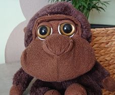 Brown Sitting Monkey