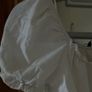 White Milkmaid Cottagecore Crop Top with Puff Sleeves Image 5
