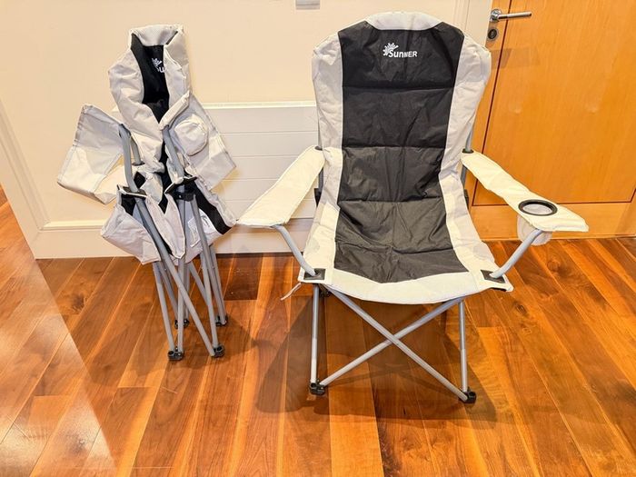 2x SUNMER Deluxe Padded Camping Chairs