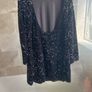 H&M Black Sparkly Dress XL Image 2