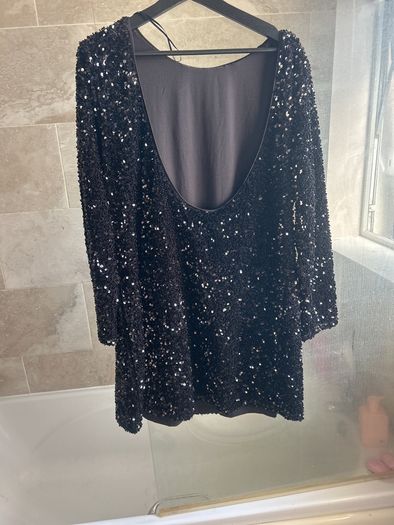H&M Black Sparkly Dress XL