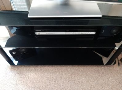 Black Glass TV stand