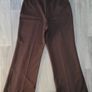 Vintage 1960s chocolate brown wide leg pleated trousers St Michael Image 3