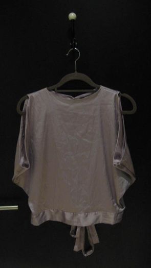 CBR ladies lilac/mauve/mink colured satin style top size medium