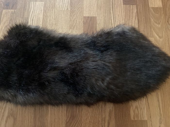 Brand New M&S Chocolate Brown Faux Fur Shawl