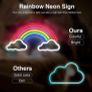 LED Neon Light Signs, Rainbow Cloud Neon Room Decor Image 4
