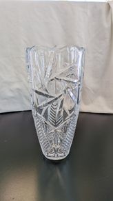 Bohemia Crystal Nova Old Pinwheel 25cm Vase Czech Cut Crystal