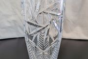 Bohemia Crystal Nova Old Pinwheel 25cm Vase Czech Cut Crystal