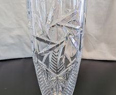 Bohemia Crystal Nova Old Pinwheel 25cm Vase Czech Cut Crystal