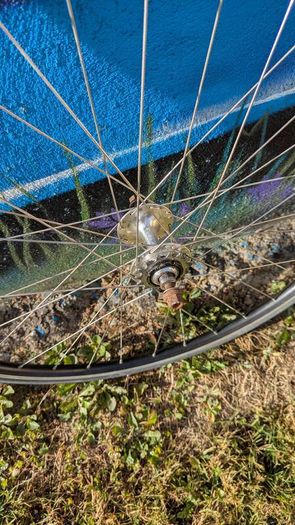Fixie rear wheel, Fixed gear, single speed.