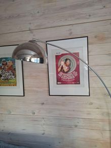 Floor lamp arched freestanding chrome