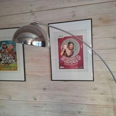 Floor lamp arched freestanding chrome