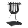 XL fire basket with base plate Image 3
