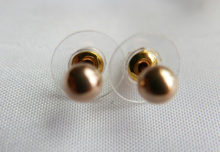 Vintage Sold 9ct Gold 375 Ball Stud Earrings 0,80g