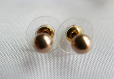 Vintage Sold 9ct Gold 375 Ball Stud Earrings 0,80g