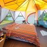6 Man Festival Dome Tent, 6 Person Family Camping Tent with 360 Degree Panoramic View, Stable Steel Pole Construction, Sewn-in Groundsheet, 100 Percent Waterproof Image 2