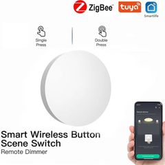 Tuya ZigBee Smart Button Scene Switch Wireless Remote One Key Controller Multi-scene Linkage Switch Google Alexa Voice Assistant