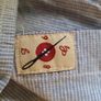FLY GUY SHIRT Size Small Denim Look Blue Retro Slim Fit Image 9