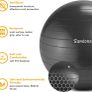 _Gymnastics Ball, Ultra-Thick Anti-burst Yoga Fitness Ball with Air Pump, 65cm Fitness Ball for Yoga Pilates, Gym Sport Image 2