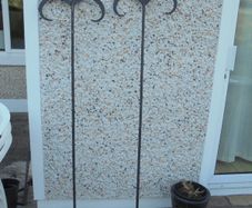 Vintage Wrought Iron Spears  x 2 for Sale