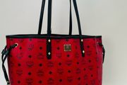 MCM visetos reversible MM with pouch Authentic