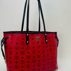 MCM visetos reversible MM with pouch Authentic