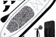 Inflatable 10x30x6 inch Ultra Light 16.7lbs SUP for All Skill Levels Everything Included with Stand Up Paddle Board Adj Paddle Pump ISUP Travel Backpack Leash Waterproof Bag (FREE POSTAGE)