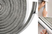 5.5 Metre Draught Excluder for Doors &amp; Windows | Extra Long Self-Adhesive Seal Strip for Energy Saving | Quick Install, Blocks Draft, Noise &amp; Light | Grey Thermal Insulation Tape