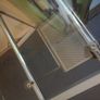 Large Glass Top Home Office Desk - Very Good Condition Image 5