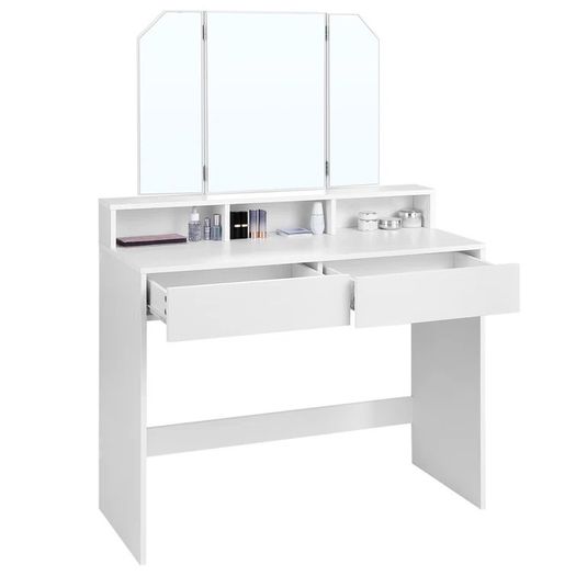 White Dressing Table With Mirrors (FREE POSTAGE)